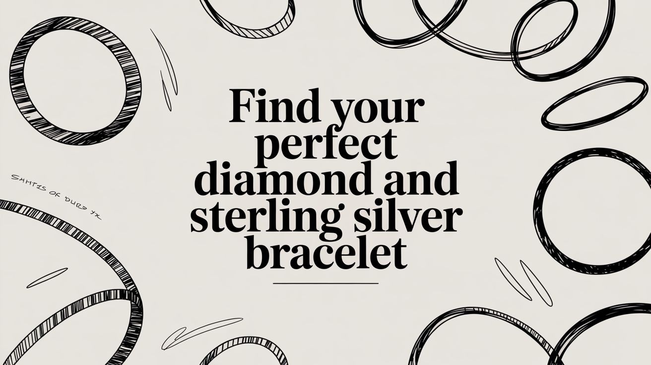 Find Your Perfect Diamond and Sterling Silver Bracelet