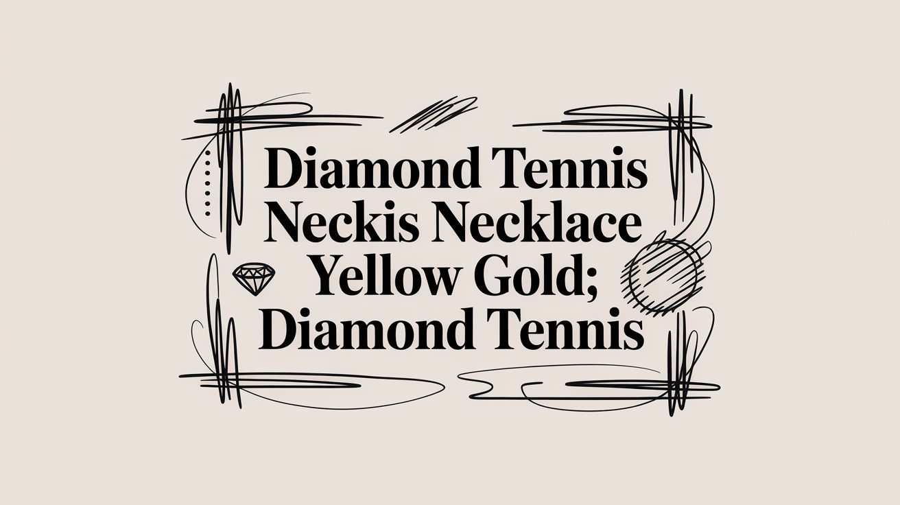 Diamond Tennis Necklace Yellow Gold: Diamond Tennis