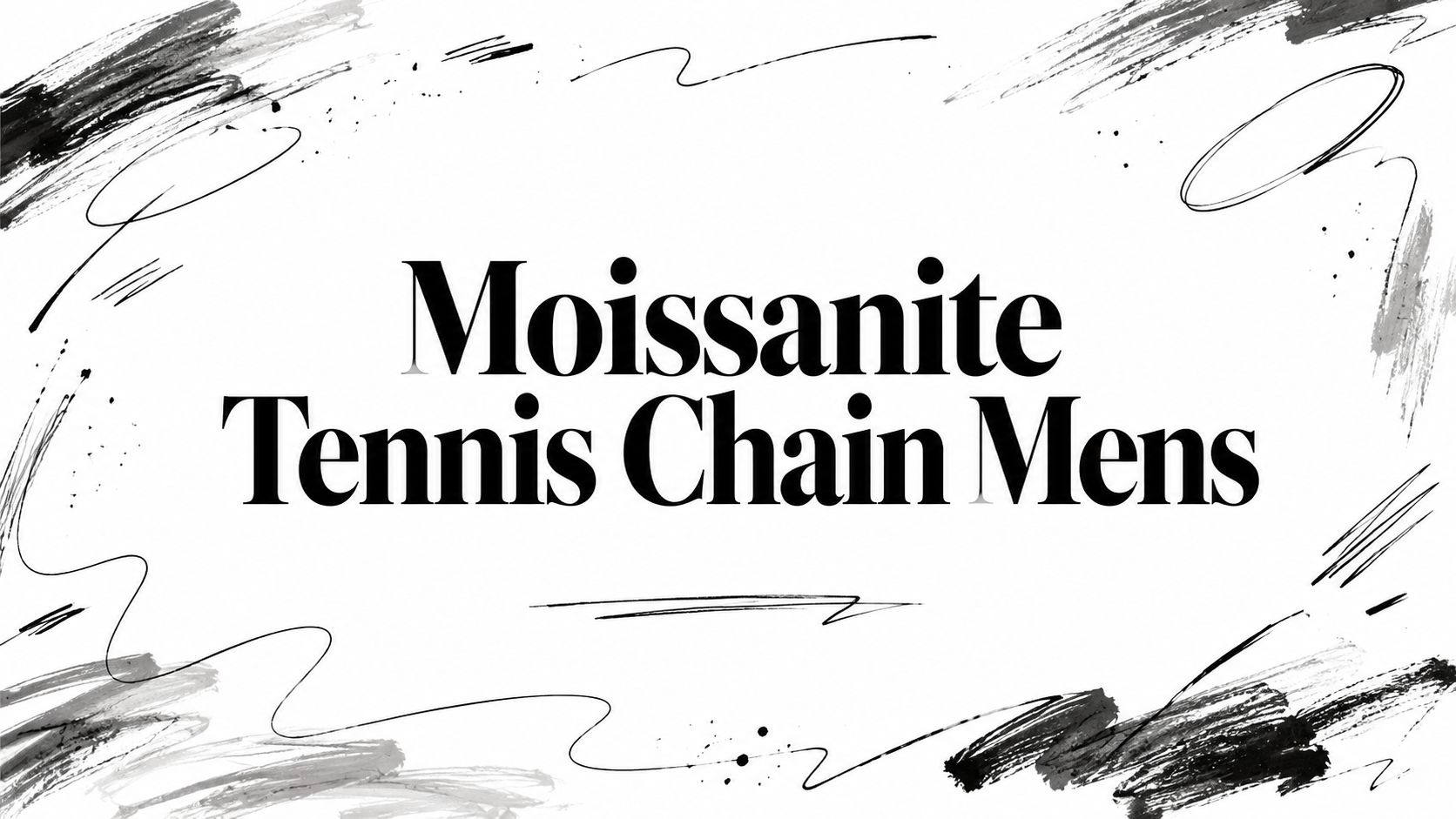 Moissanite Tennis Chain Mens