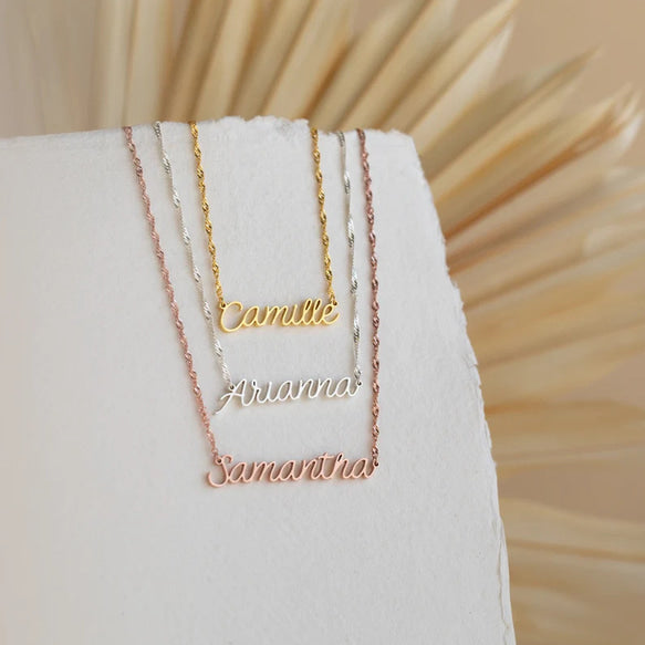 18k Gold/Silver Custom Name Chain