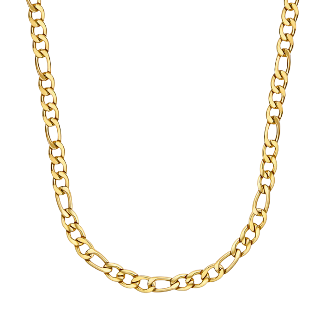 5mm Gold Figaro Link Chain