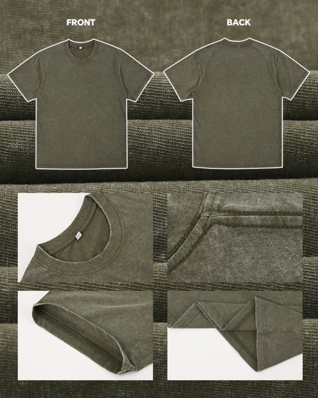 Heavyweight Vintage Washed Premium Cotton Tee
