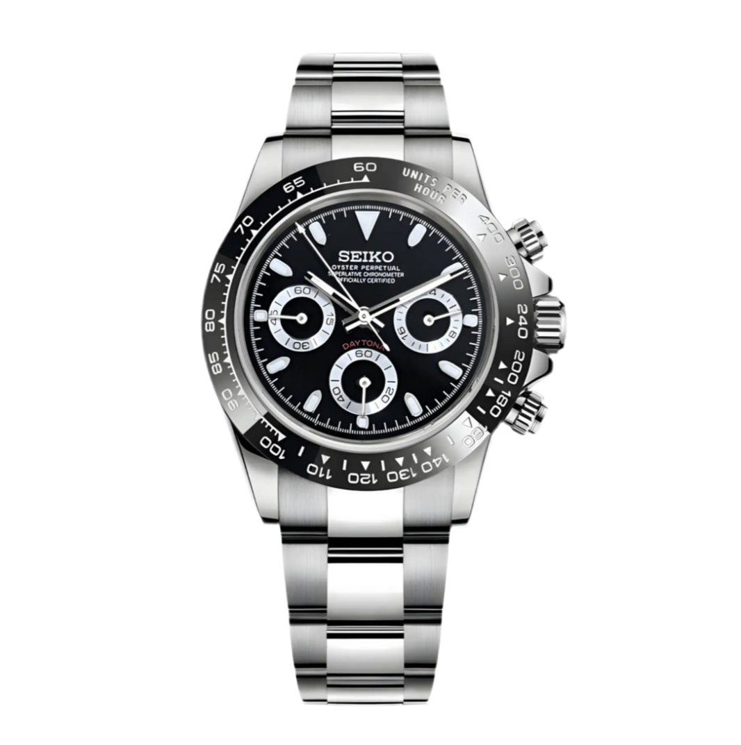 SEIKO MOD DAYTONA BLACK