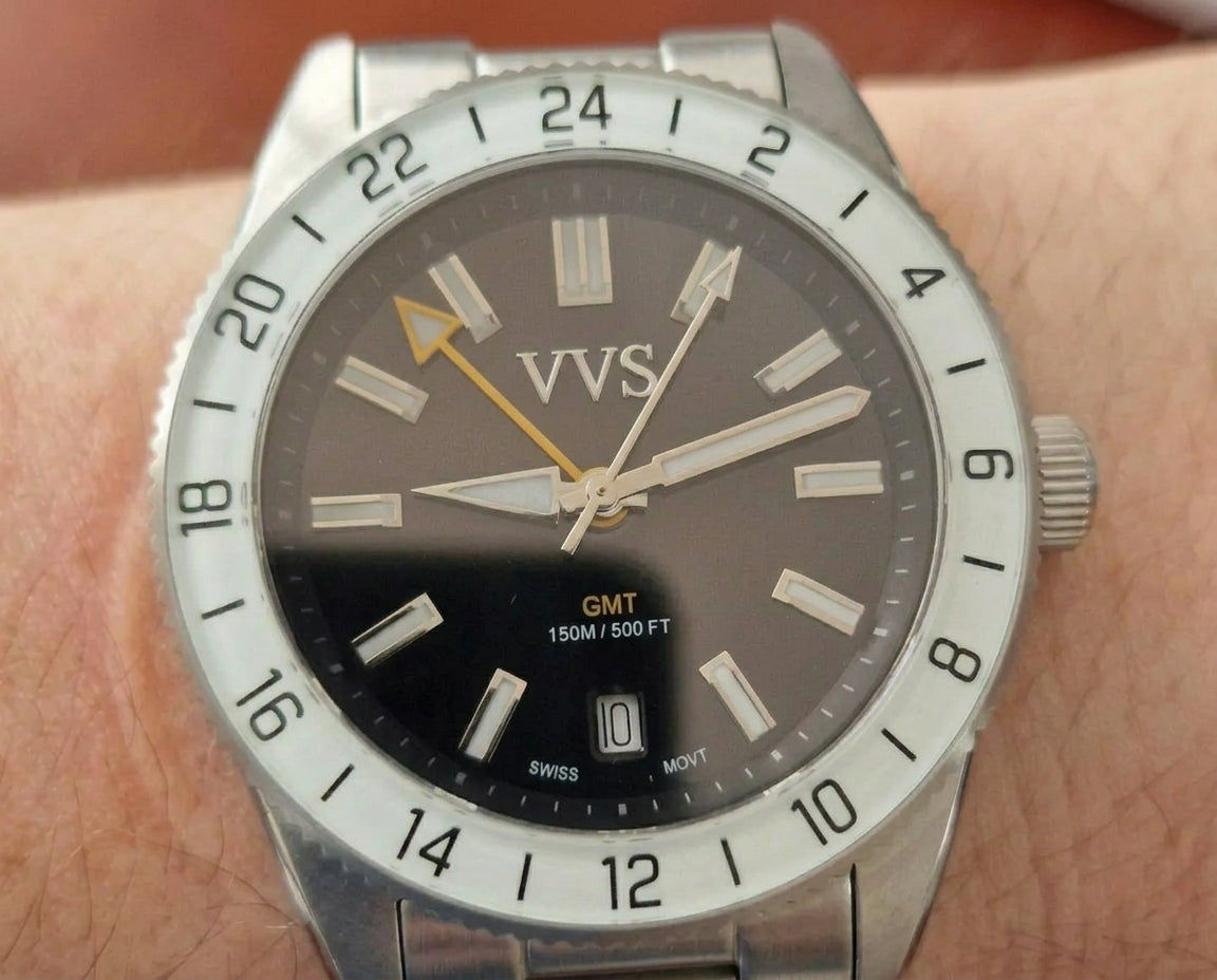 VVS Watches™ Ocean Meridian | Quartz GMT Style