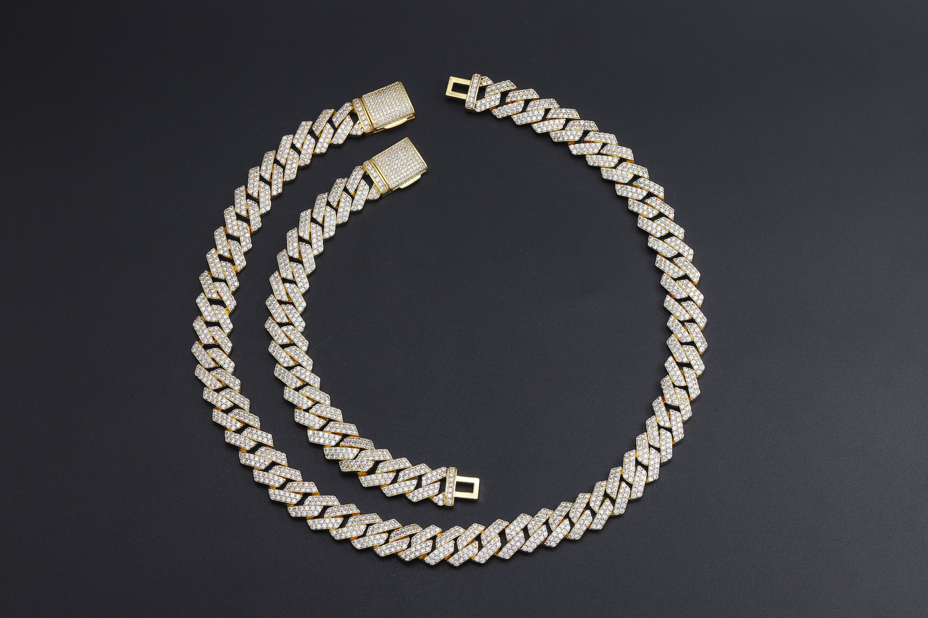 14MM Prong Cuban Chain + Free Bracelet