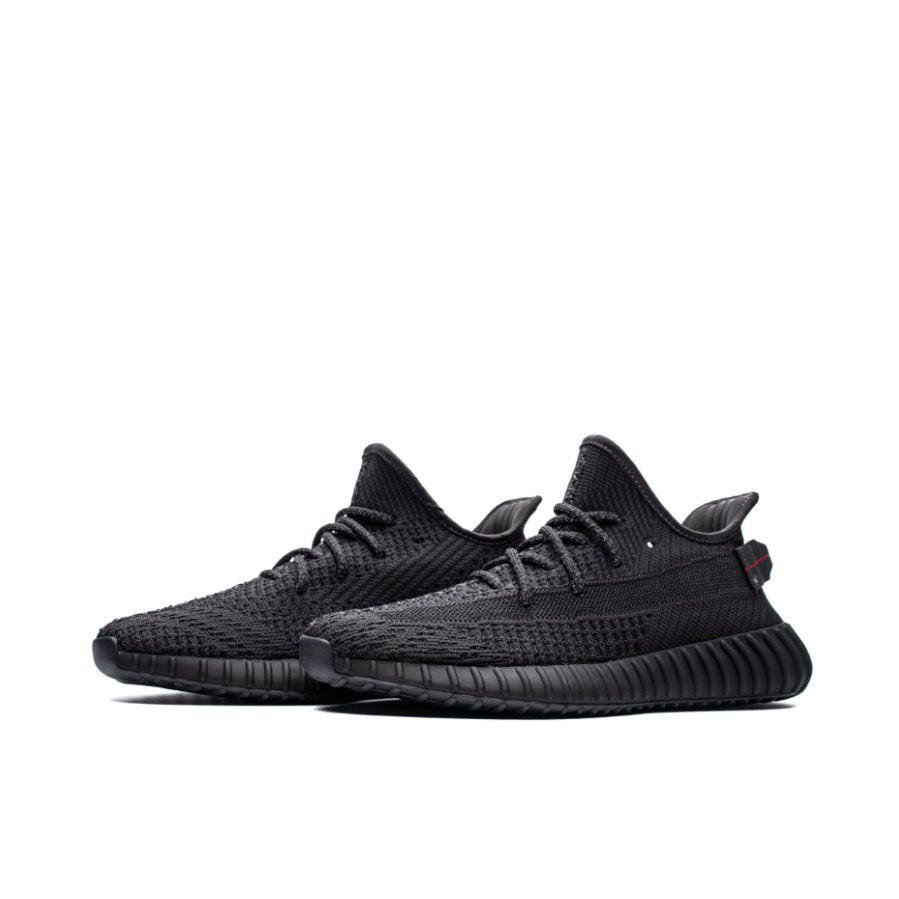 YZY Boost 350 V2 "Triple Black Matte" Sneakers (Non-Reflective) - Best Quality