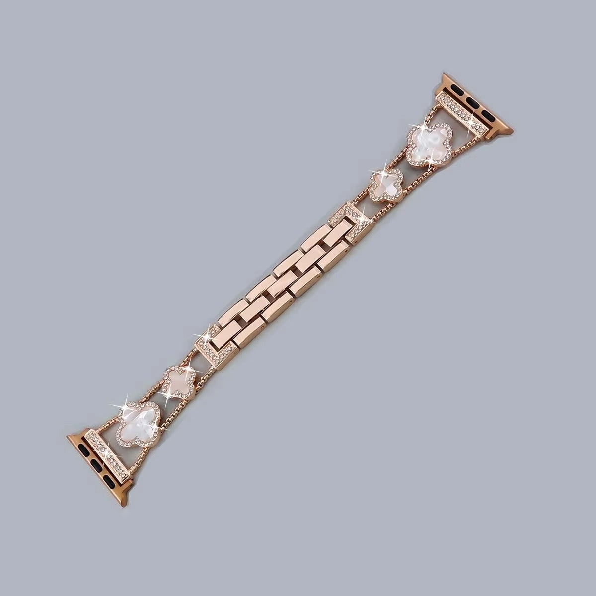 Iced Out Clover Apple Watch Band
