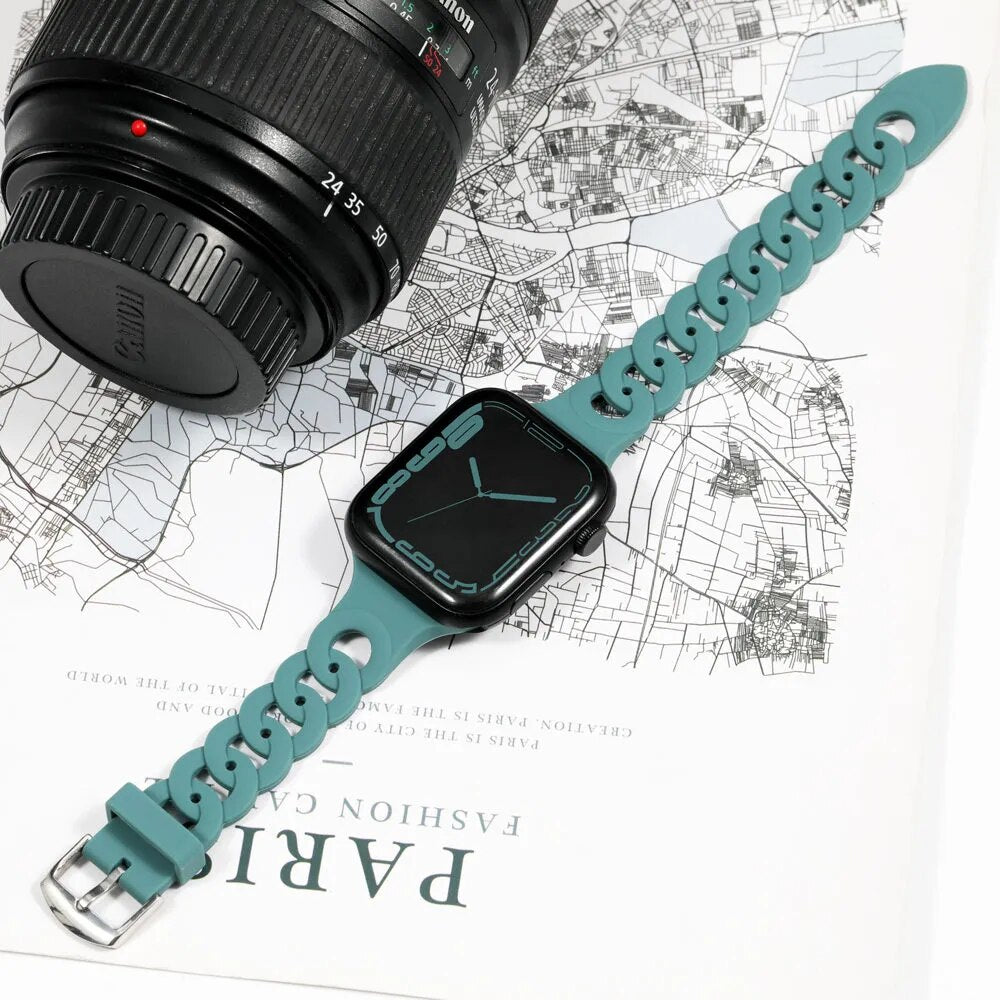 Compatible with Apple Watch - Silicone Pattern Watch Band