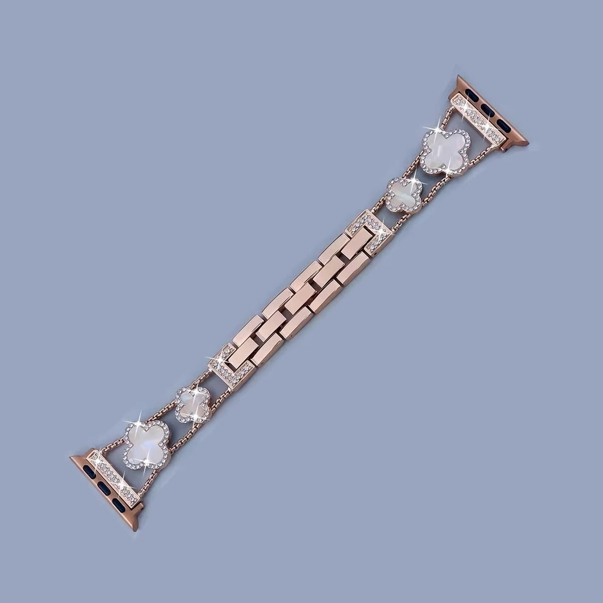 Iced Out Clover Apple Watch Band