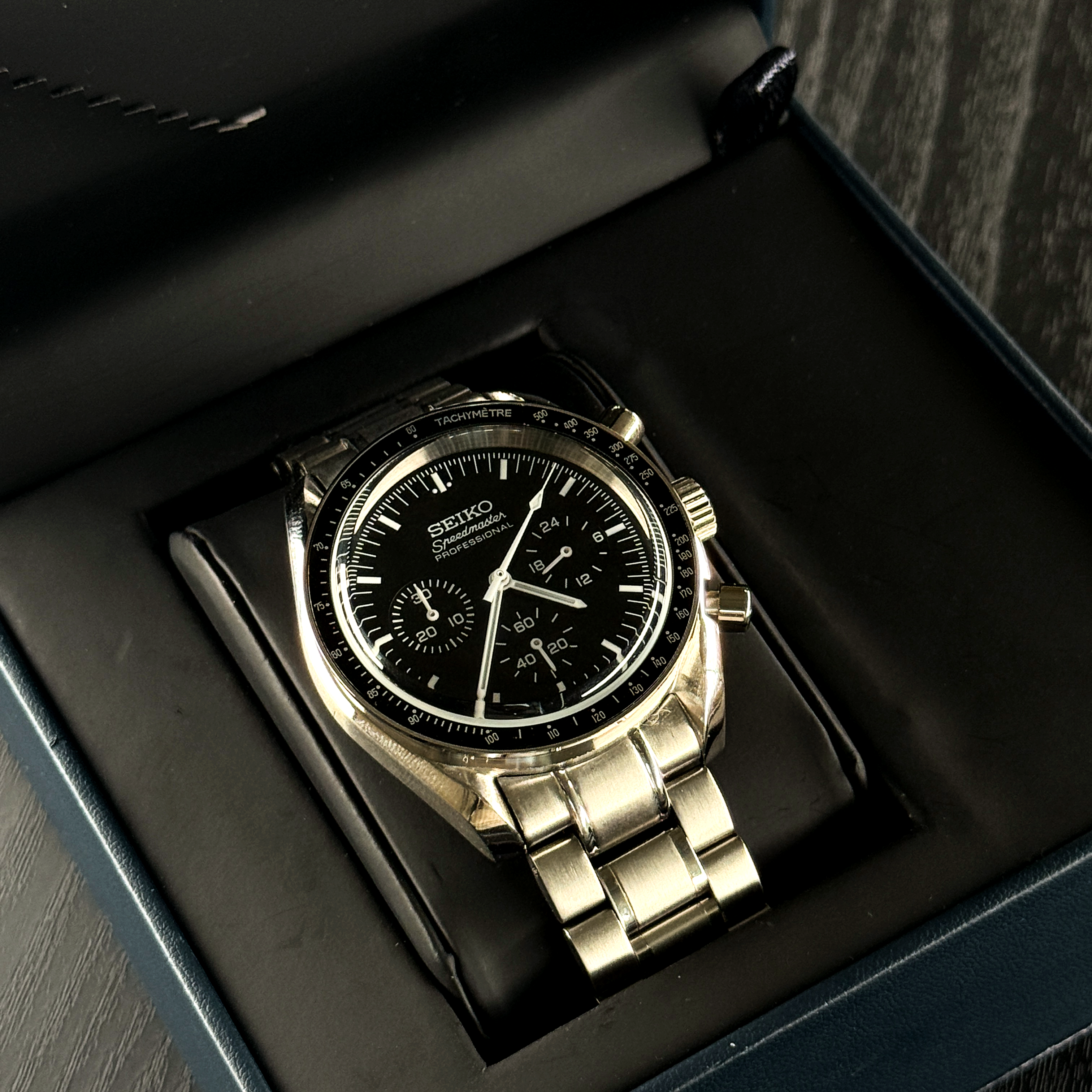 Seikotona Speedmaster Moonwatch Black