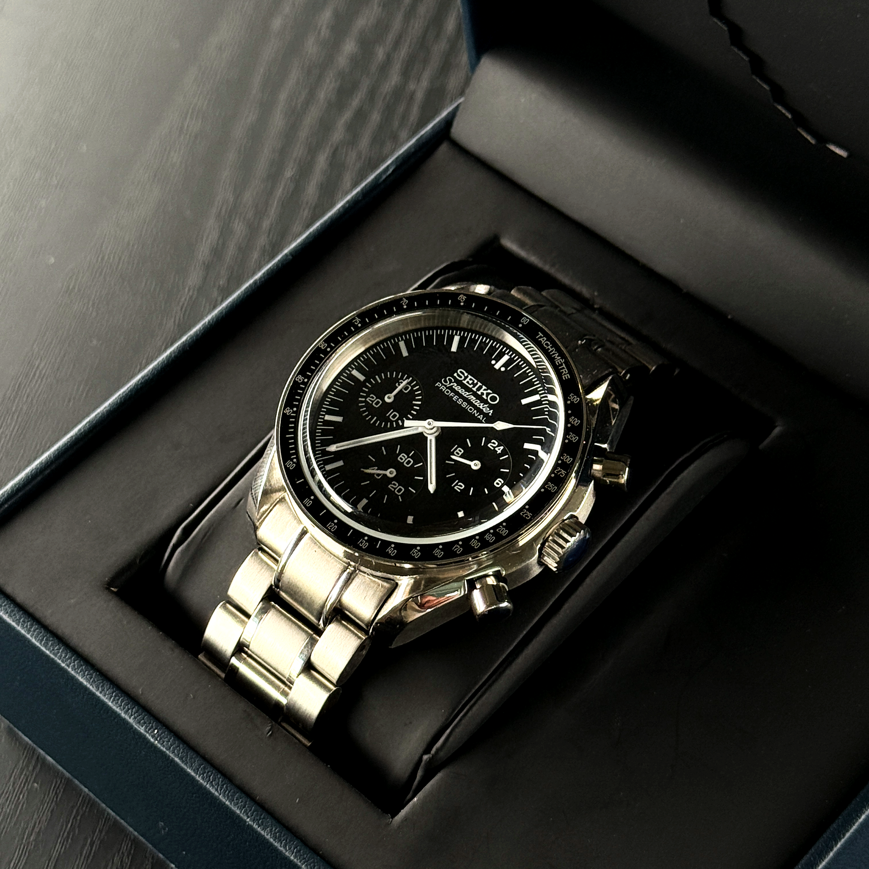 Seikotona Speedmaster Moonwatch Black