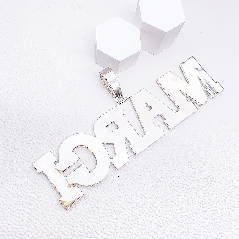 VVS Jewelry Moissanite Initial Pendant