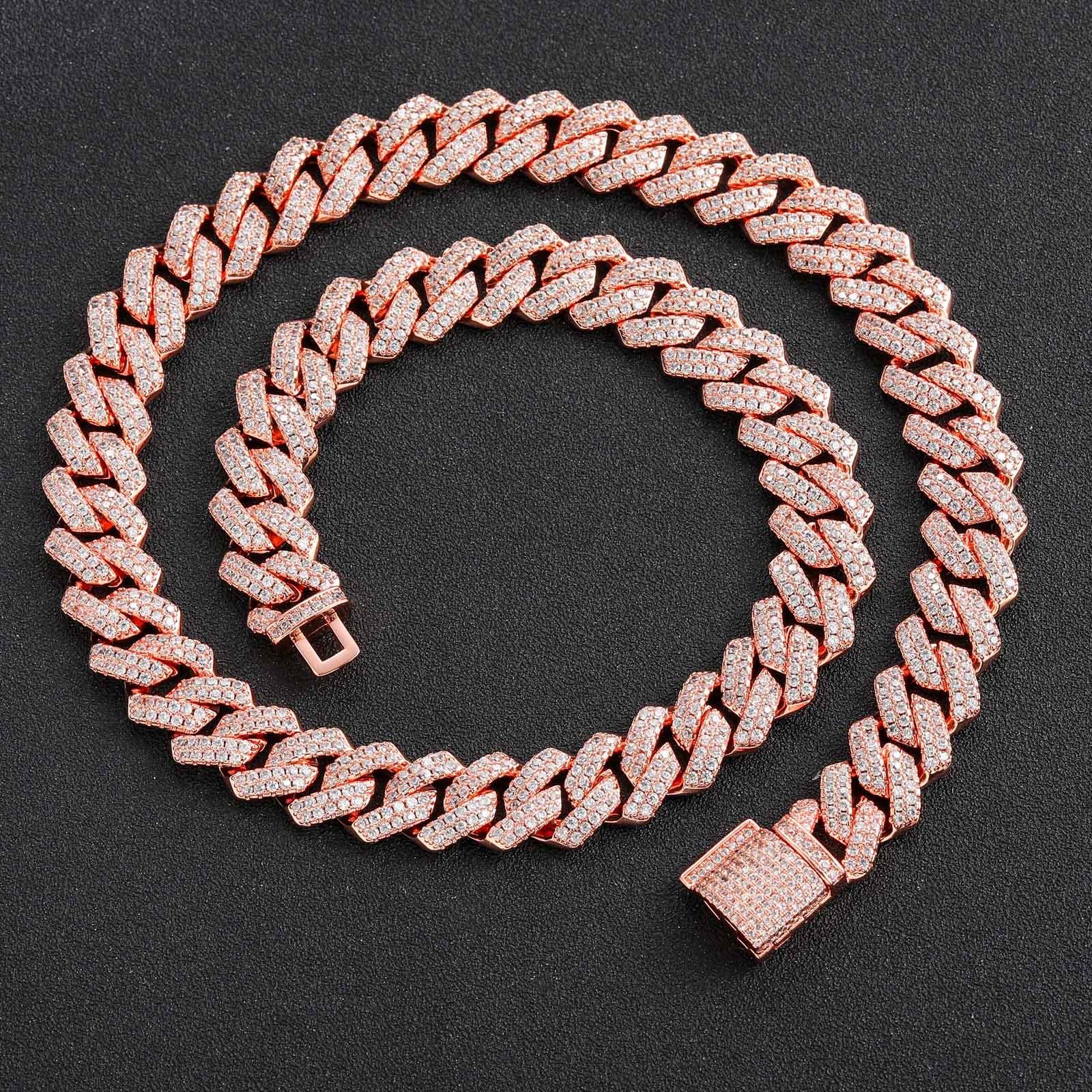 14MM Prong Cuban Chain + Free Bracelet