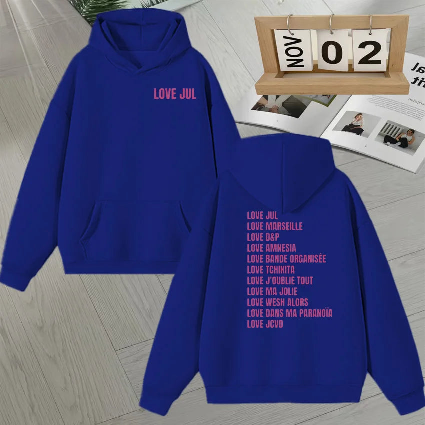 Jul Double-Sided Print Graphic Hoodie