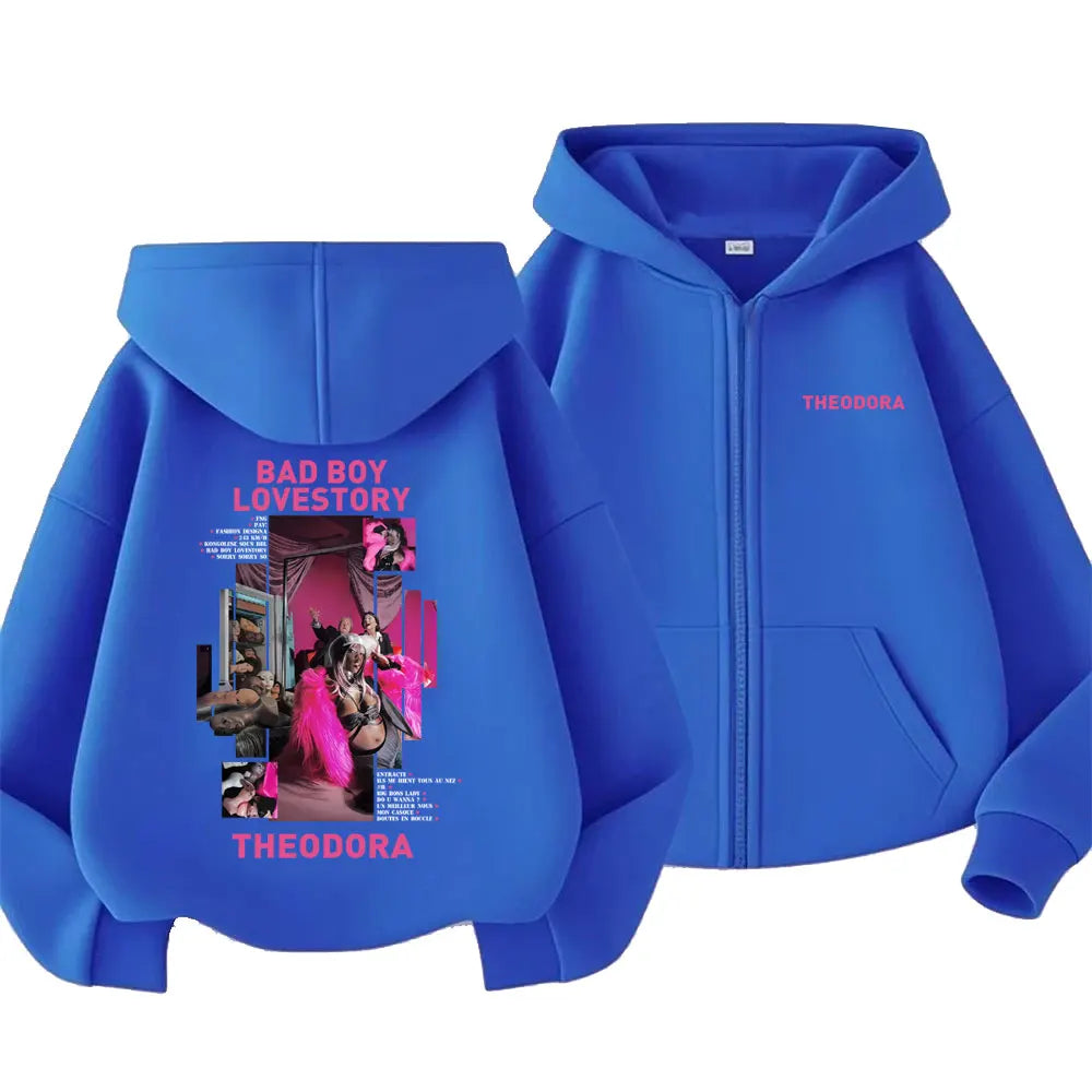 Theodora Bad Boy Lovestory Zip up Hoodie
