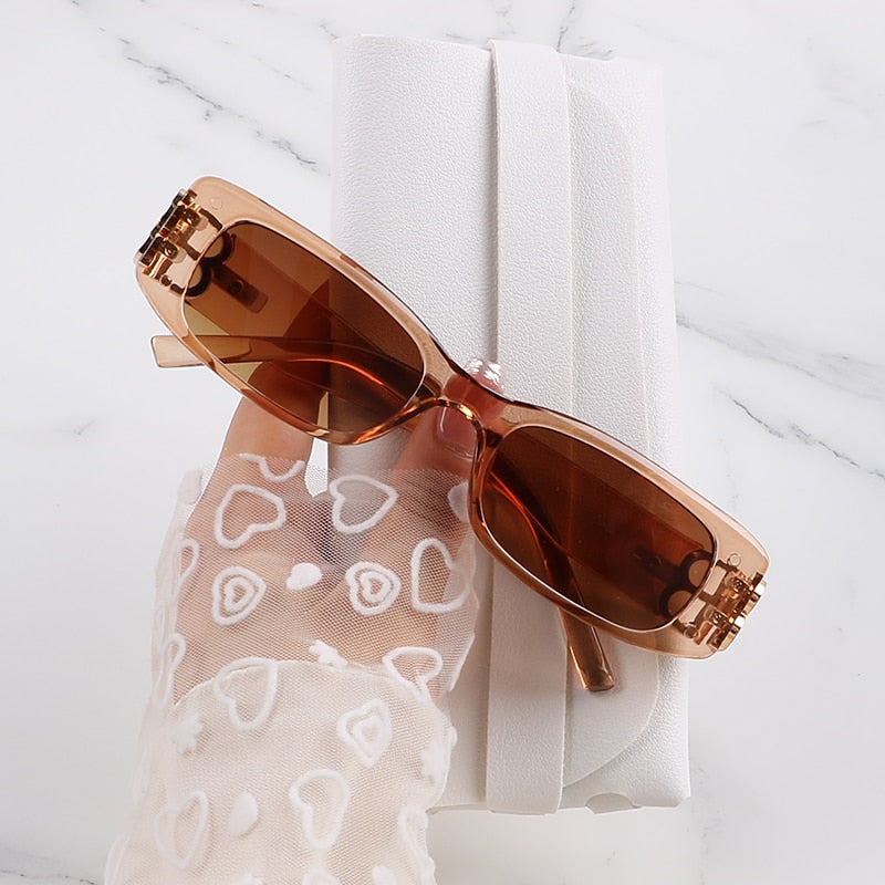 Lunettes de soleil rectangulaires Dynasty de VVS Jewelry