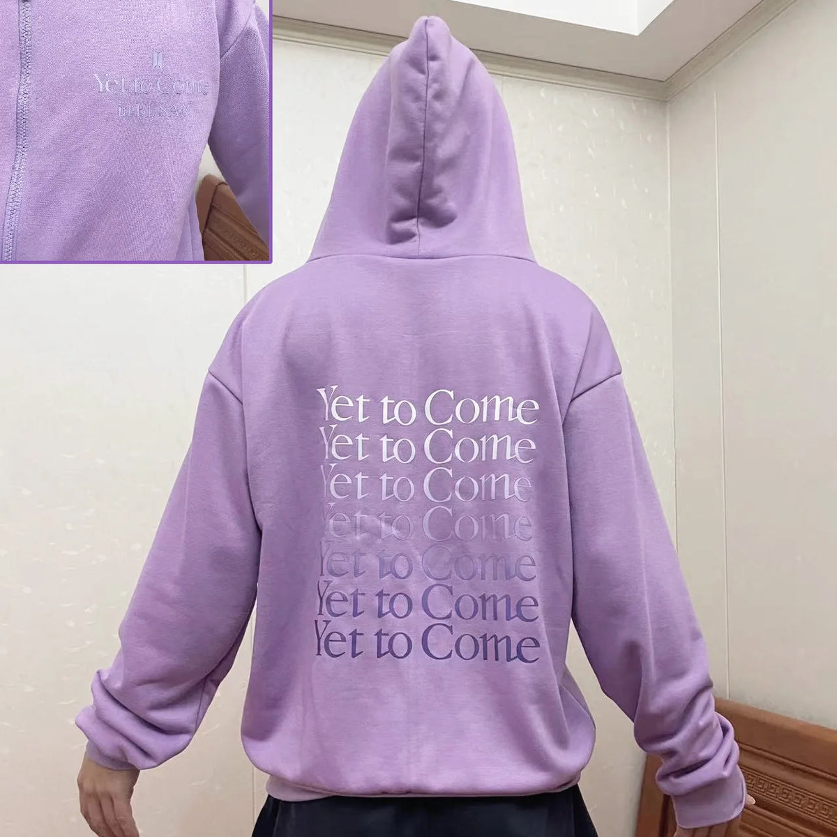 Yet to Come Purple Zip up Hoodie