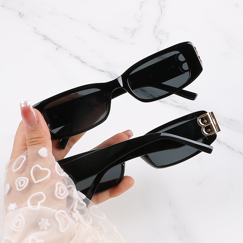 Lunettes de soleil rectangulaires Dynasty de VVS Jewelry