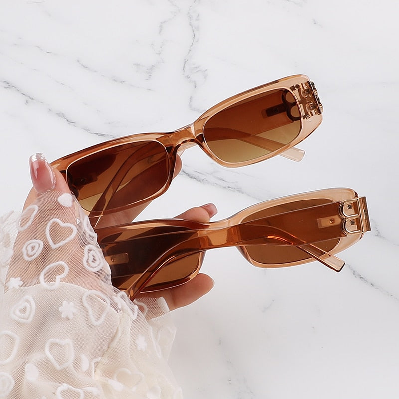 Lunettes de soleil rectangulaires Dynasty de VVS Jewelry