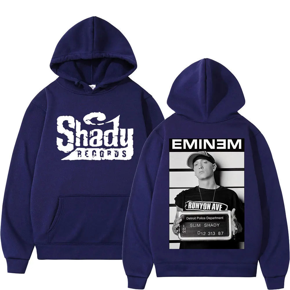 Sweat à capuche graphique double face Shady Records d'Eminem