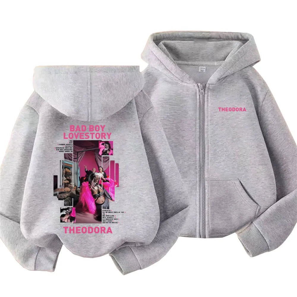 Theodora Bad Boy Lovestory Zip up Hoodie