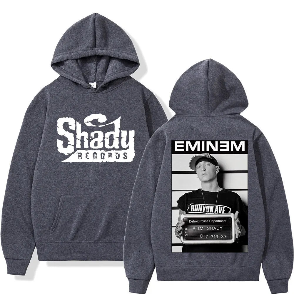 Sweat à capuche graphique double face Shady Records d'Eminem