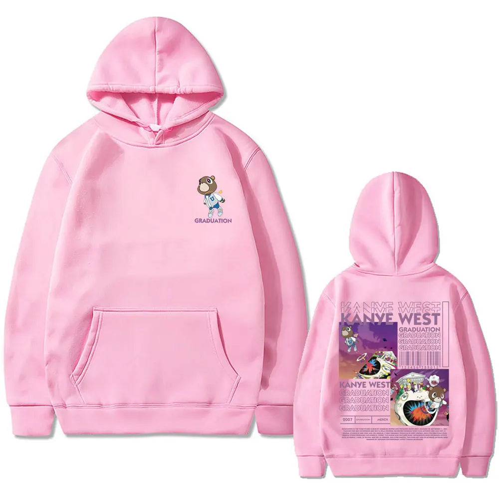 Kanye West Graduation Bear Graphic Hoodie