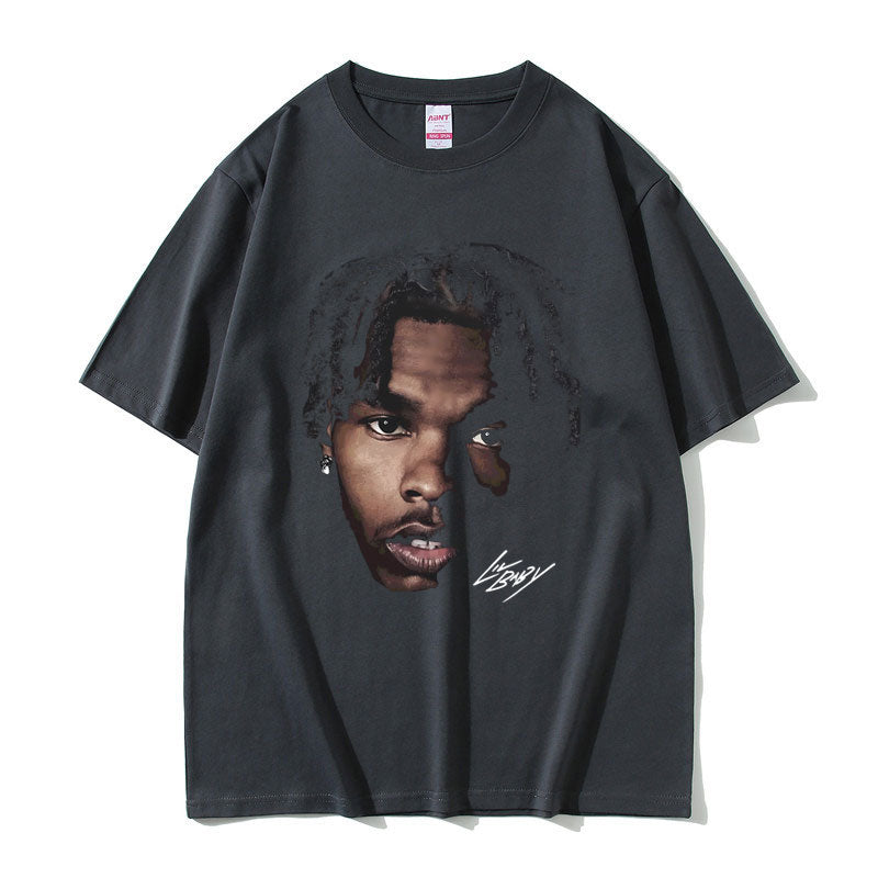 T-shirt ample à imprimé graphique Lil Baby