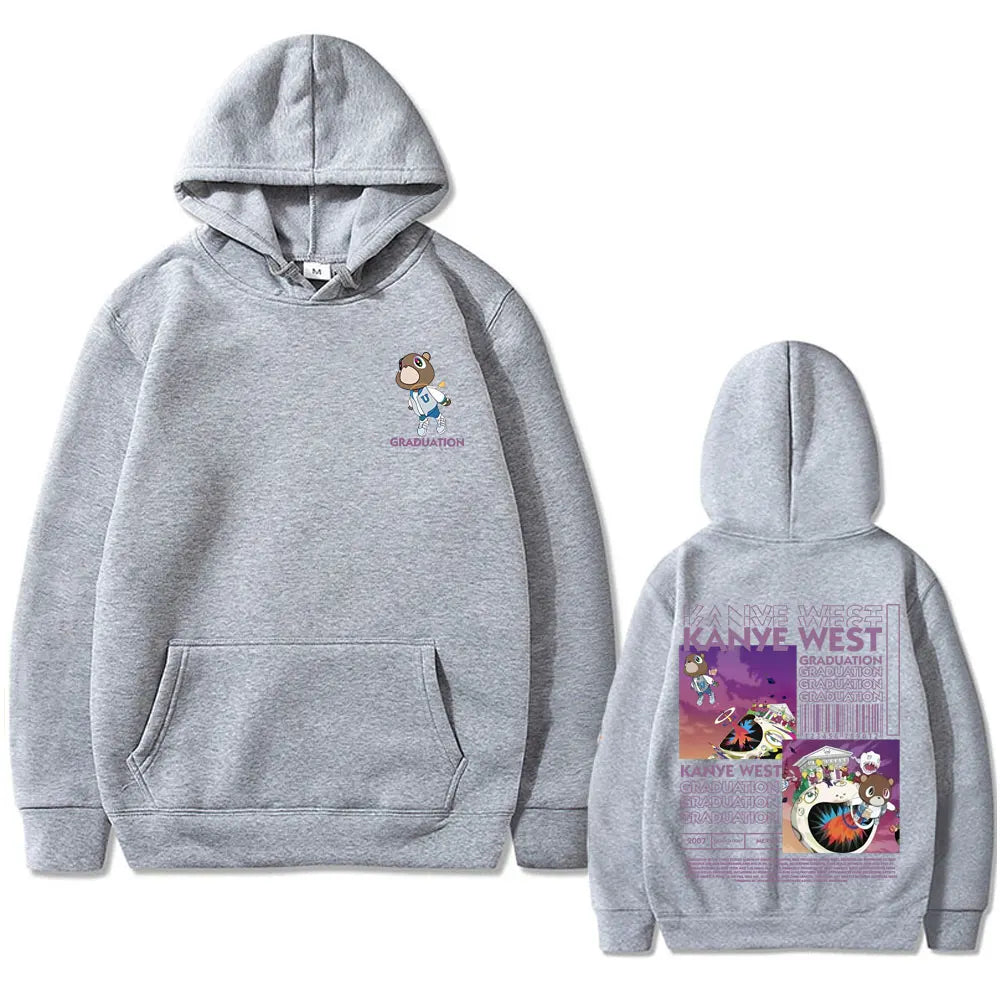 Kanye West Graduation Bear Graphic Hoodie