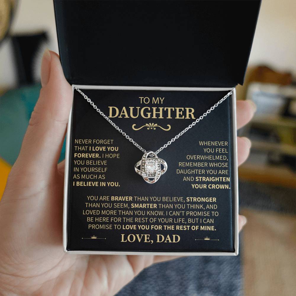 From Dad to Daughter "I Believe in You" Message Card Necklace