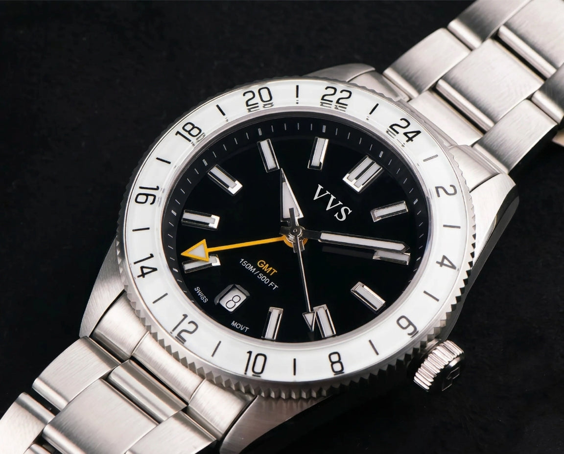 VVS Watches™ Ocean Meridian | Quartz GMT Style