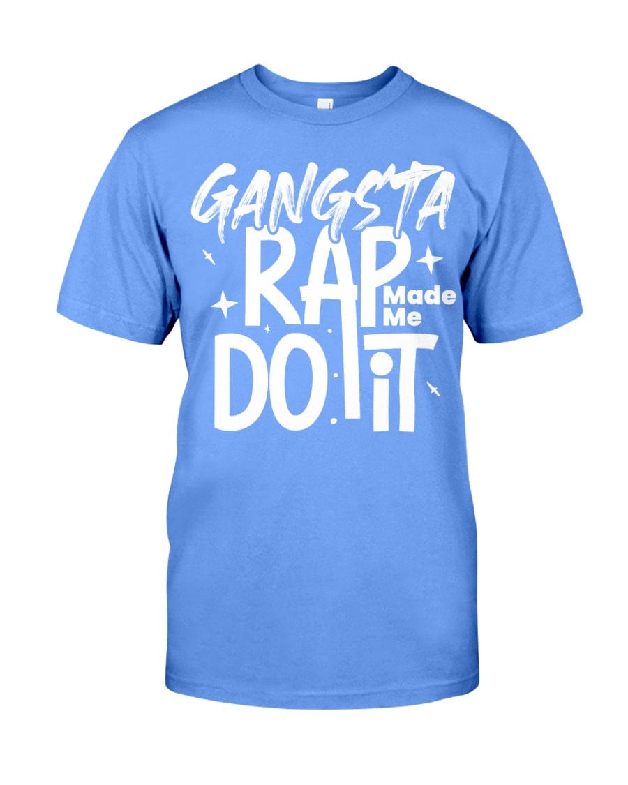 Fuel hip hop jewelry Apparel Gildan Softstyle T-Shirt / Iris / XS Gangsta Rap Made Me Do It Premium Fit Men's T-shirt