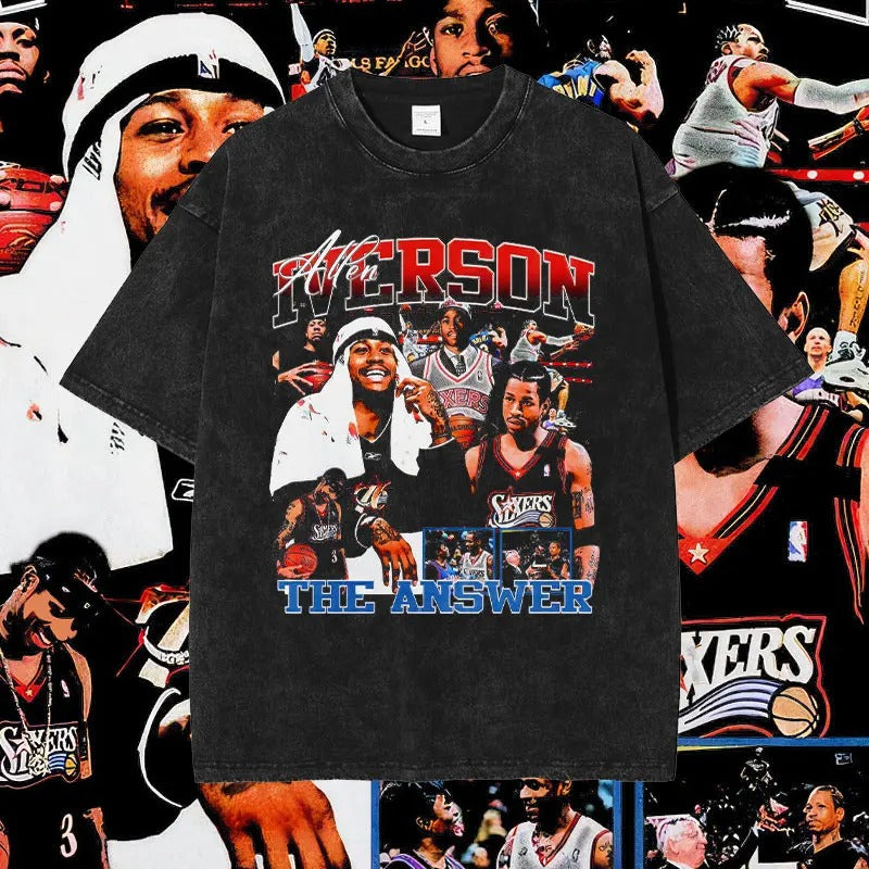 T-shirt graphique du joueur de basket-ball Allen Iverson