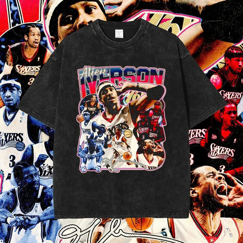 T-shirt graphique du joueur de basket-ball Allen Iverson