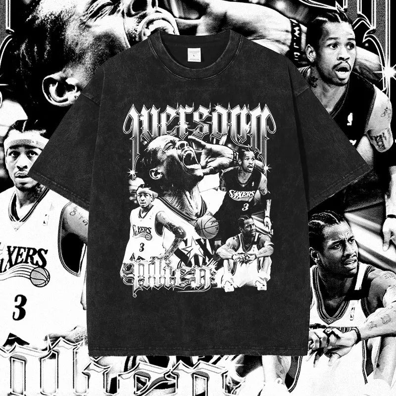 T-shirt graphique du joueur de basket-ball Allen Iverson