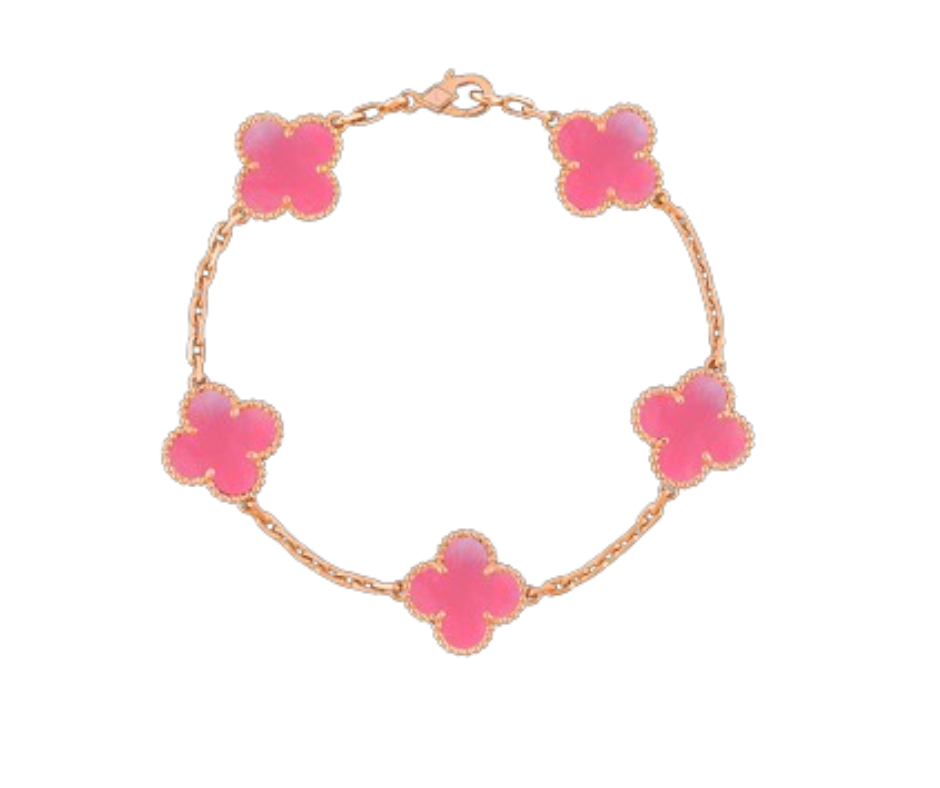 Clover Motif Alhambra Bracelet - 18k Gold