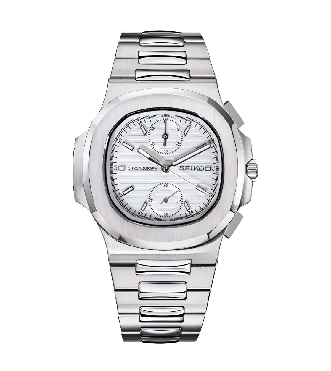 SEIKO MOD NAUTILUS | STEEL CHRONO WHITE