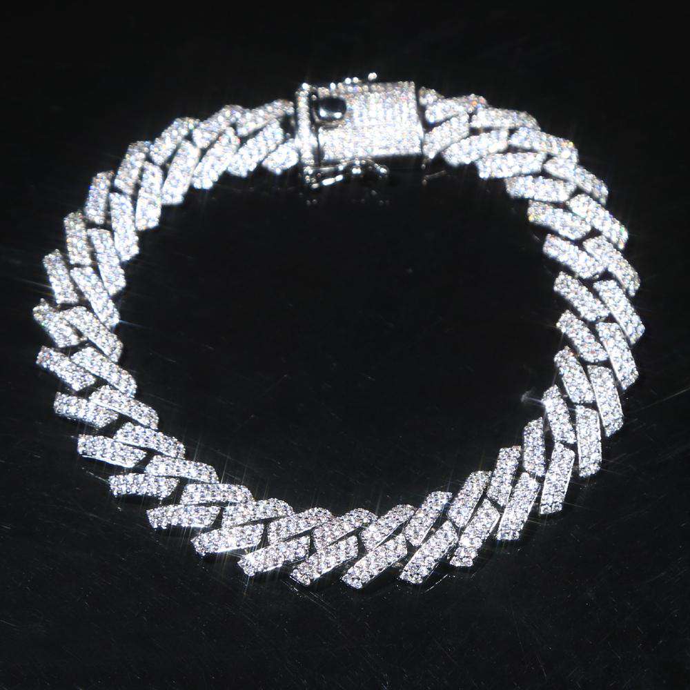 VVS Jewelry hip hop jewelry 12mm Cuban Mami Anklet