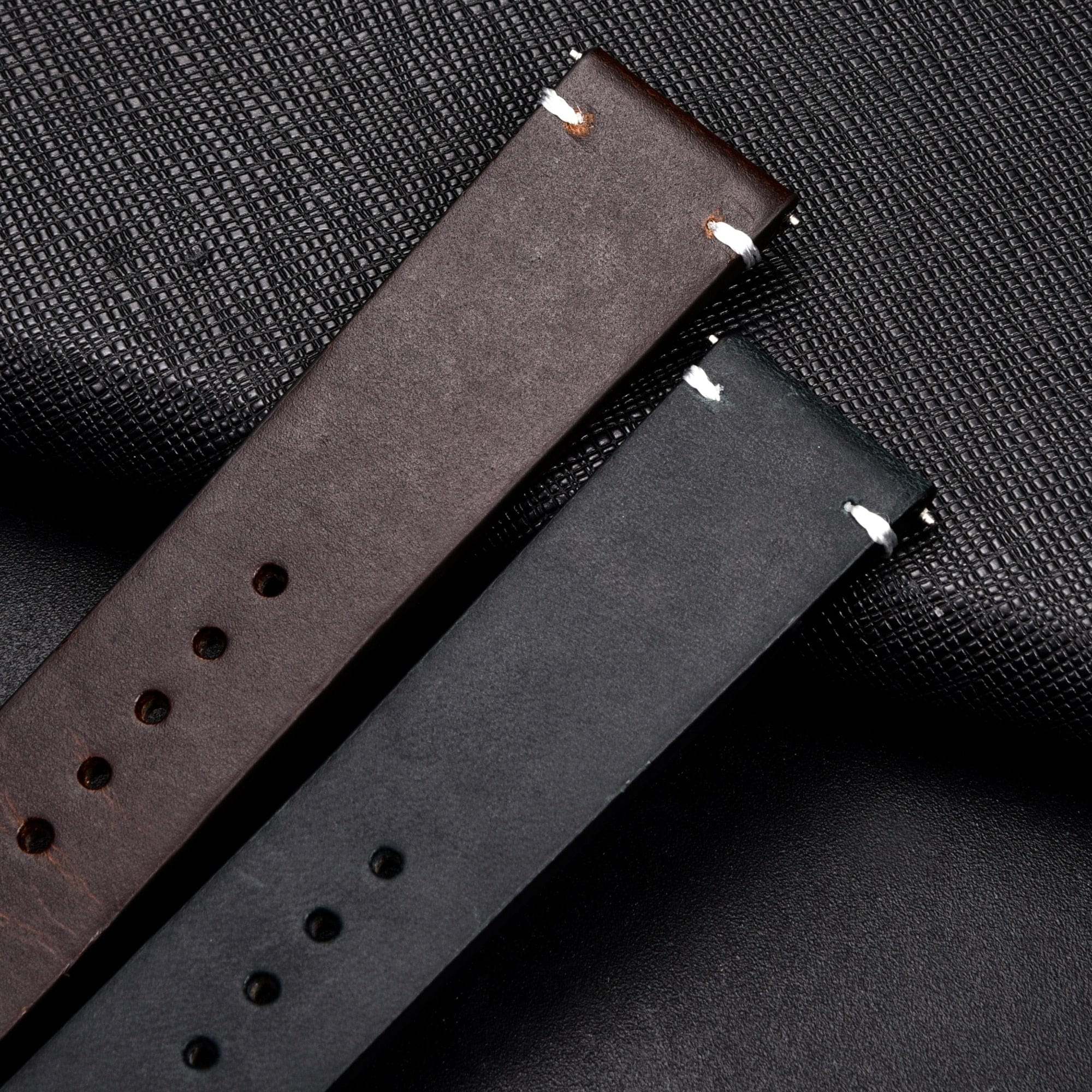 VVS Jewelry hip hop jewelry Genuine Retro Leather Watch Strap