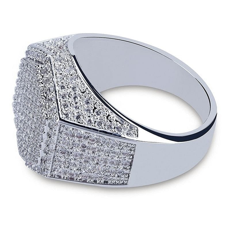 VVS Jewelry hip hop jewelry Gold/Silver Poly Geometric Ring
