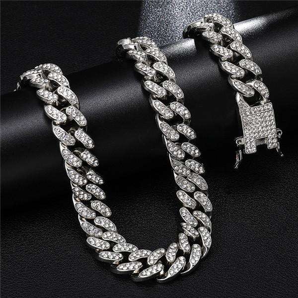 VVS Jewelry hip hop jewelry VVS Jewelry Cuban Chain + FREE Cuban Bracelet Bundle