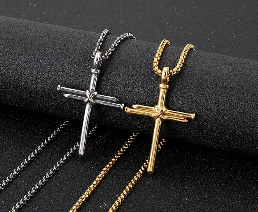 VVS Jewelry hip hop jewelry VVS Jewerly Nail Cross Pendant Chain