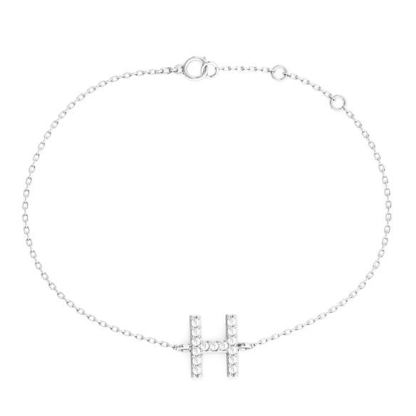14K Gold Custom Initial Bracelet