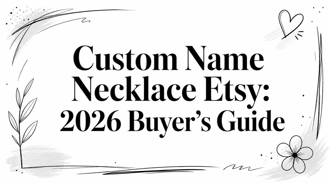 Custom Name Necklace Etsy: 2026 Buyer's Guide