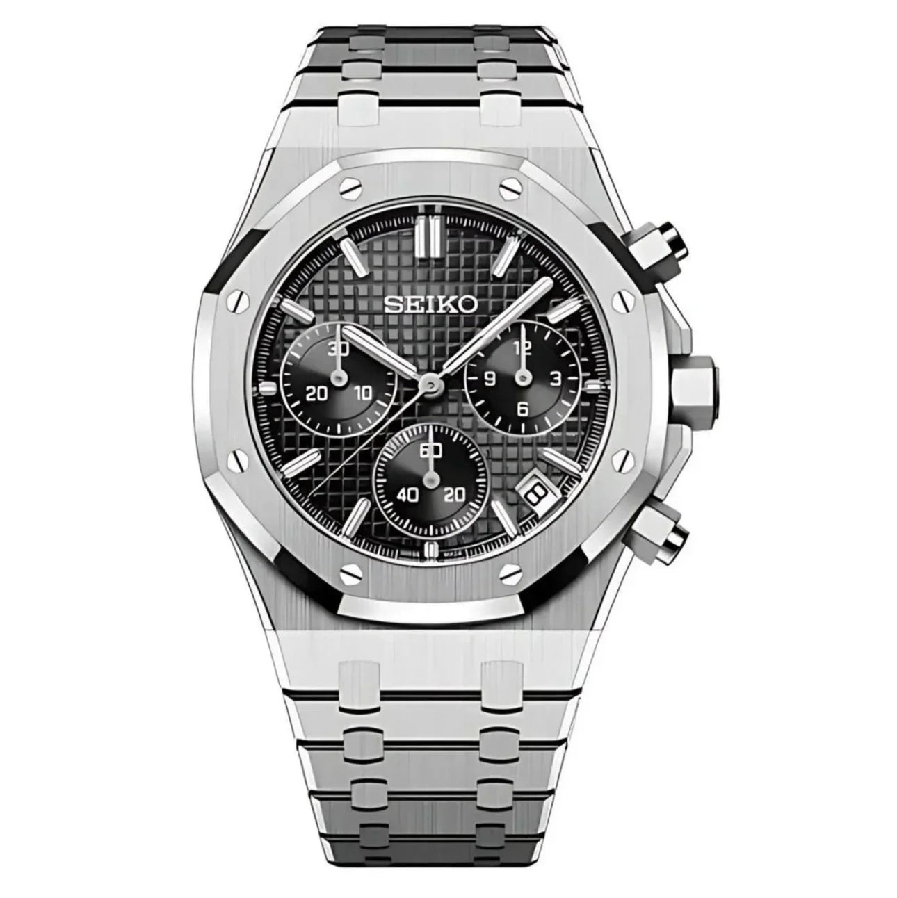 SEIKO MOD ROYAL OAK | CHRONO BLACK