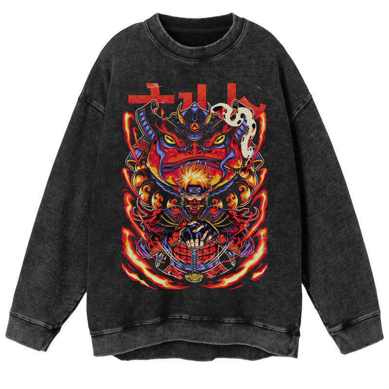 Retro Naruto Graphic Vintage Sweater