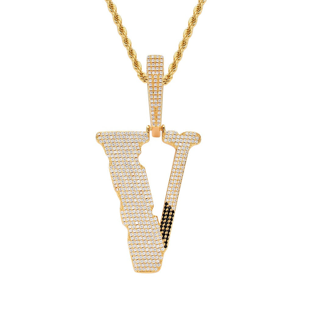Nano Lil Uzi Vlone V Pendant Rapper Chain
