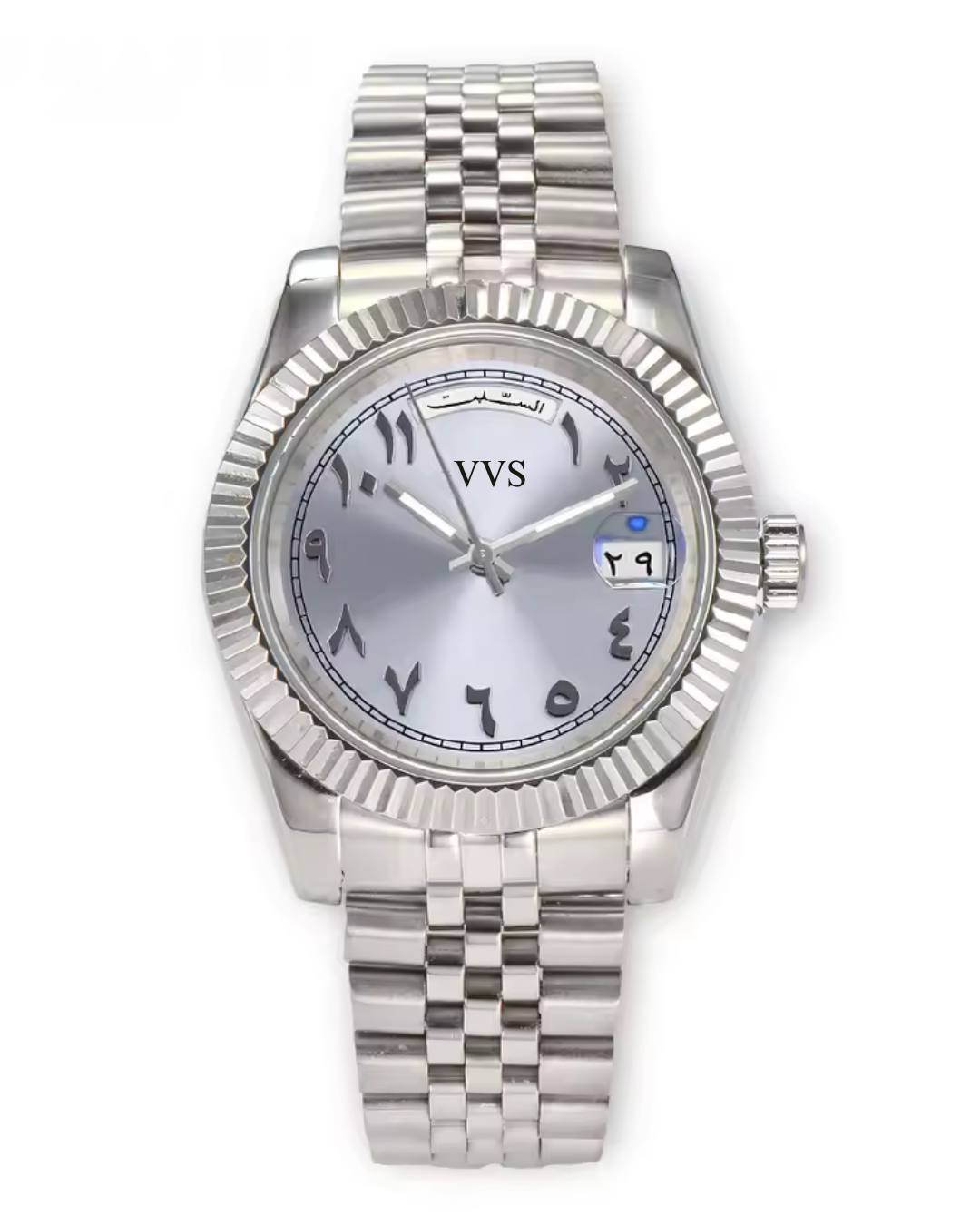 VVS Arabic Datejust | Pearl Gray