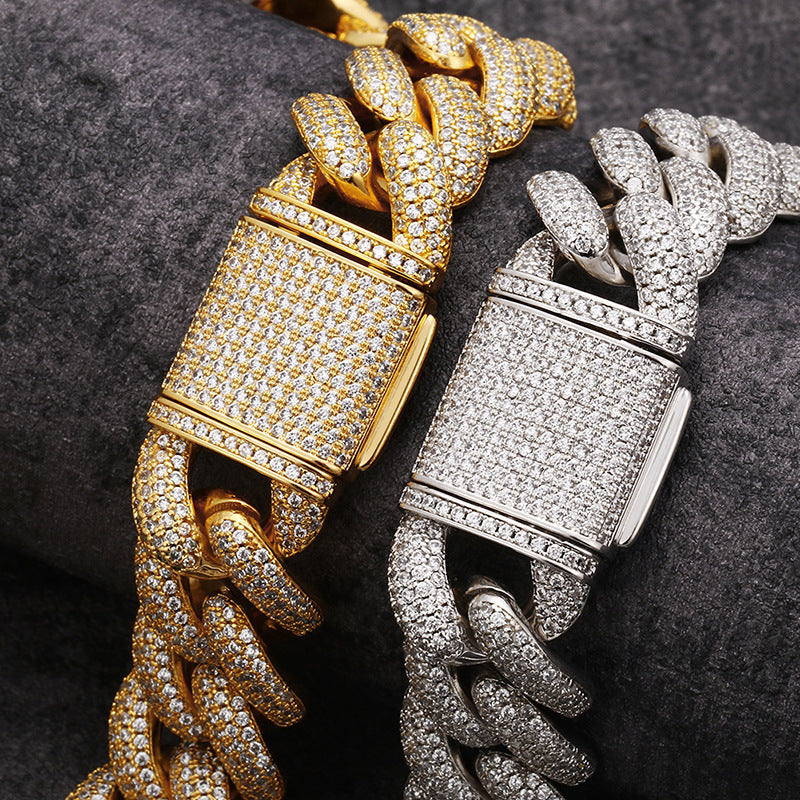 Thicc AF 20MM Fully Iced Out Diamond Cuban Link Chain