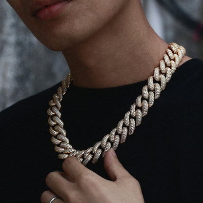 Thicc AF 20MM Fully Iced Out Diamond Cuban Link Chain